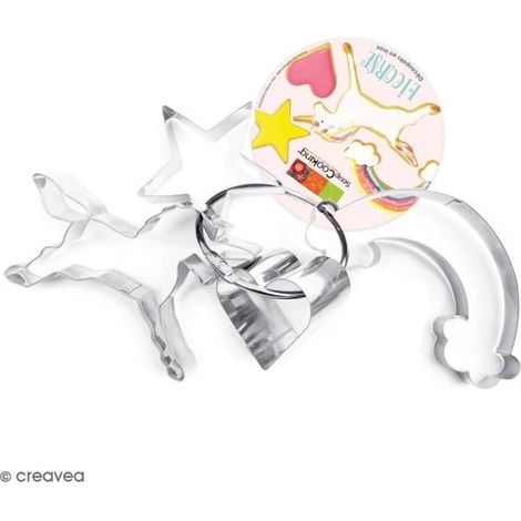 Découpoir Licorne sur cintre x4 - ScrapCooking