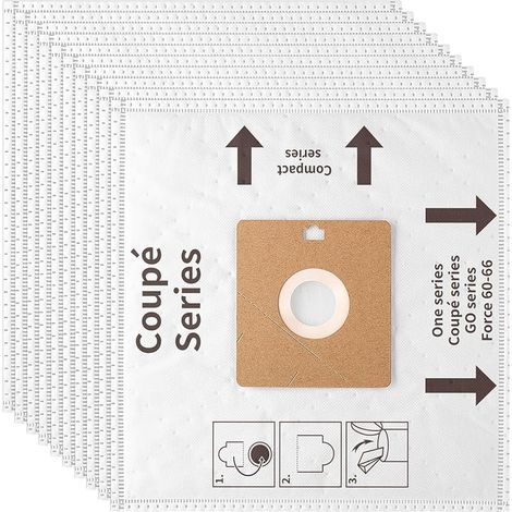 Lot de 12 sacs de rechange pour aspirateur Nilfisk Coupe Neo Nilfisk One (1/5)