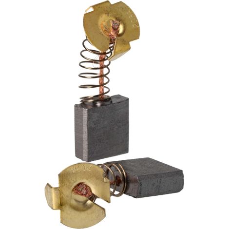 2x balais charbon 7 x 18 x 17 mm remplace Makita CB-203, 191953-5, CB-203A pour outil électrique + ressort