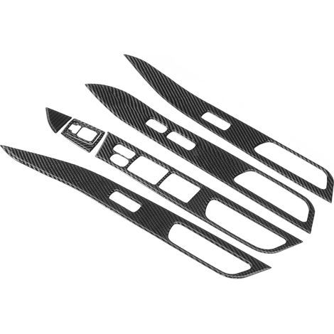 Ensemble de 7 caches de lève-vitres en fibre de carbone pour Mitsubishi Lancer 2008-2016 (LHD) (1/5)