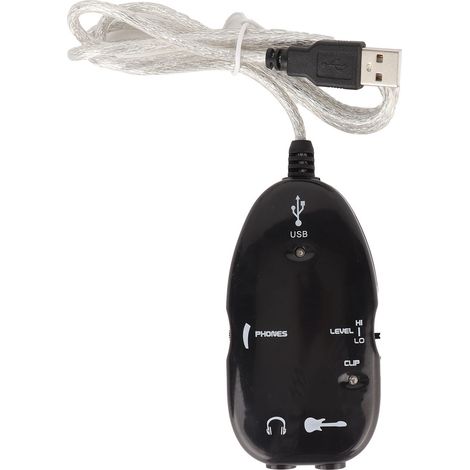 Câble Audio USB pour Guitare - Enregistreur Compatible MP3, WAV, AIFF pour Ordinateurs et PC (1/5)