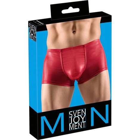 Svenjoyment - Calzoncillos bóxer rojos brillantes para hombre, talla XL (1/5)