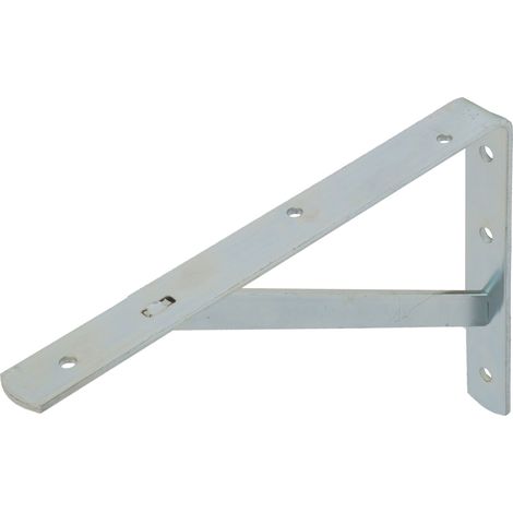 Équerre de bâtiment galvanisée 200 x 300 mm - Avec écharpe (1/2)
