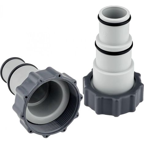 Adaptateur de tuyau de piscine en 2 pièces, adaptateur de tuyau de piscine avec joint pour connecteur fileté de pompe de piscine (1/5)