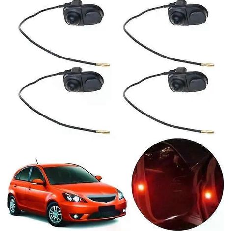 Verbesserte Türlichtschalter, Autotürlichtknopf, einfache Installation, Lichtschalterknopf, Fahrzeugtür-Ersatzteil D7YA (1/4)