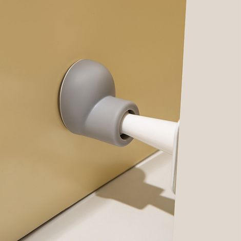 Protector De Porte - Tampon En Gel De Silice Anti-choc - Pour Mur Et Porte - Auto-adhésif - 1 Pièce (1/4)