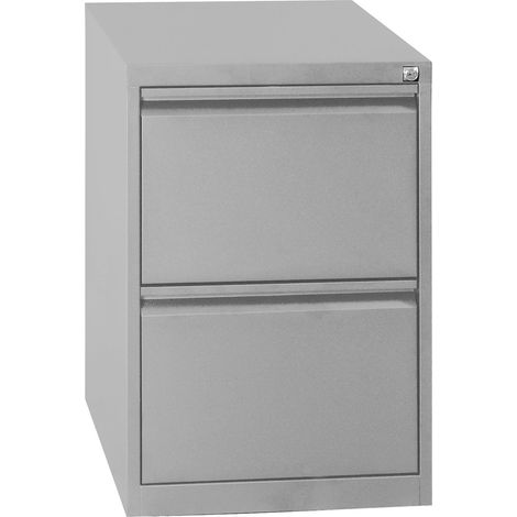 Classificatore 2 Cassetti 46x62x70,5 cm in Metallo Grigio (1/4)