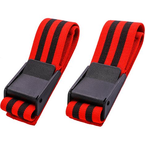 Bandes De Restriction De Flux Sanguin - Pour Entrainement Des Jambes - Réglable Et Élastique - Lot De 2 (1/5)