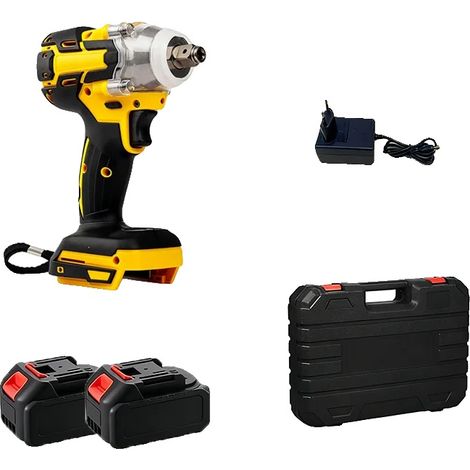 Clé à chocs, couple puissant, moteur sans balais, 2 Batteries Set (1/2)