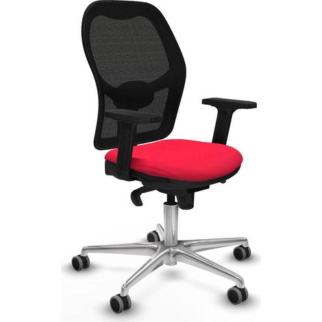Piqueras y Crespo Silla Jorquera roja cómoda para oficina