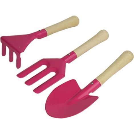 Outils de Jardinage, 3 Pièces Jardinage des Enfants, Ensemble d'outils de Jardin Extérieur, Ensemble de Jardinage pour Enfants, Kit de Jardinage pour Enfants (1/5)