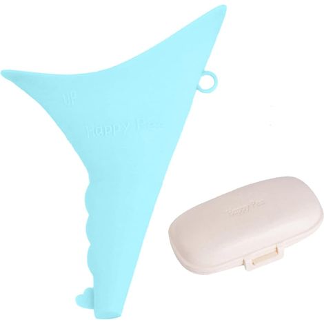 Female Urinal, Portable Silicone Funnel Women Standing Up Pee, Reusable Urinal Woman Outdoor Activities Camping Travel with Box (1/5)