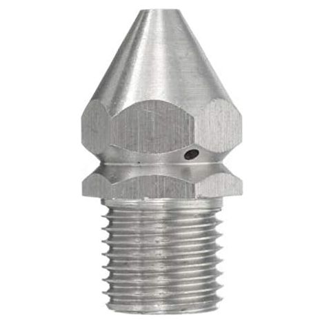 Buse de nettoyage pour tuyau - 1 buse rotative de nettoyage pour tuyau d'eau général (1/4" M 1 avant 3 arrière) (1/5)