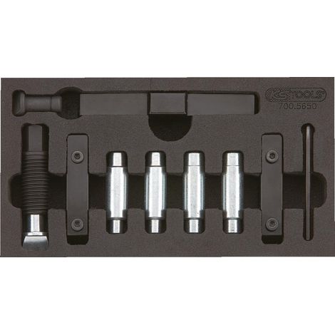KS TOOLS Juego de herramientas para ensanchar orificios de sujeción, 11 pzs. - 700.5650 (1/4)