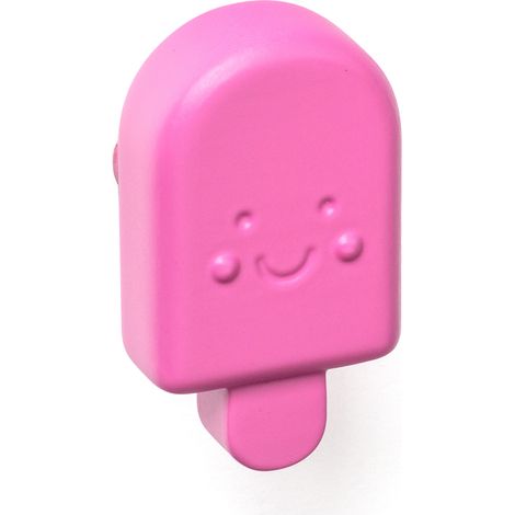 Bouton de meuble  Style enfantin juvénile  Fabriqué en ABS  Finition rouge fraise  Mesures 244429mm  Système de fixation vissé  Comprend des vis M4  1 unité - talla
