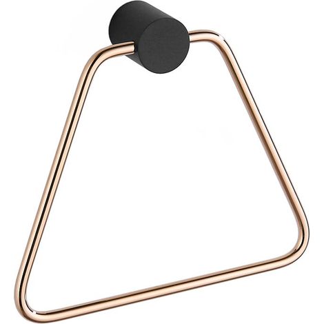 Mexen Aron appendiabiti per asciugamani, nero/oro rosa - 7088132-67 (1/2)