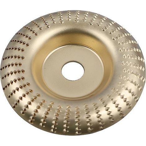 couleur Or Disque De Sculpture Sur Bois Pour Meuleuse D'angle 100 Mm X 22 Mm Disque De Meulage De Bois Disques De Meulage En Carbure De Tungstene (1/4)
