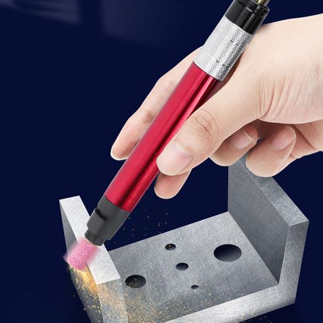 Mini Meuleuse Pneumatique Portable, Ponceuse à Air Stylo 90i/min, Kit Outil de Polissage (1/5)