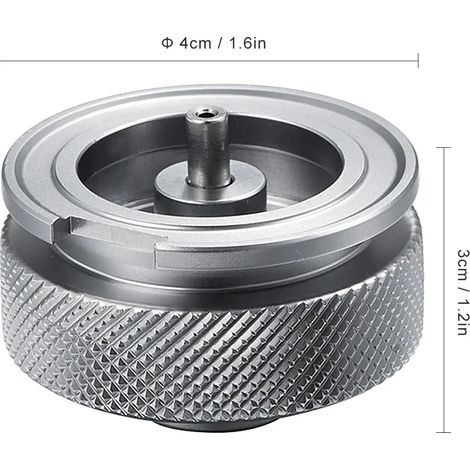 Adaptateur magnétique pour réchaud à gaz de camping, type split, convertisseur de four, connecteur adapté aux réchauds de cuisine portables pour la randonnée, le pique-nique et autres activités de ple (1/4)