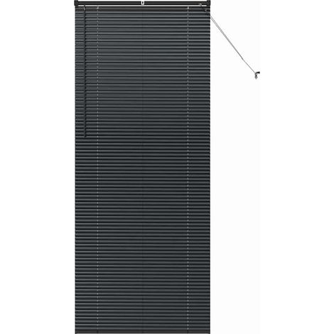 Maison Exclusive - Persianas venecianas Manual Negro 220 x 95 cm