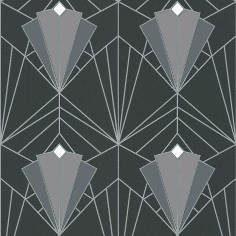 Isadora Grey Silver Wallpaper Debona Paste The Wall Glitter Textured Vinyl (1/4)