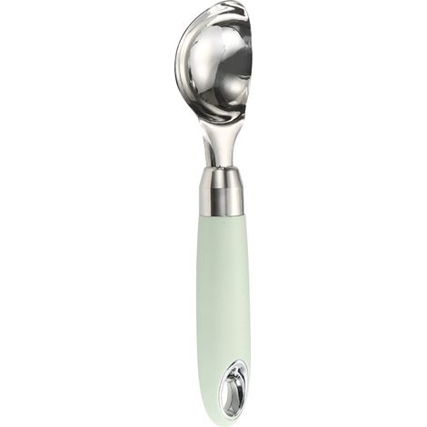 Ice Cream Scoop Smoothing Stainless Steel Hanging Hole Multifunction Cupcake Scoop for Home Kitchen Cafe Bar Ice Cream Scoop