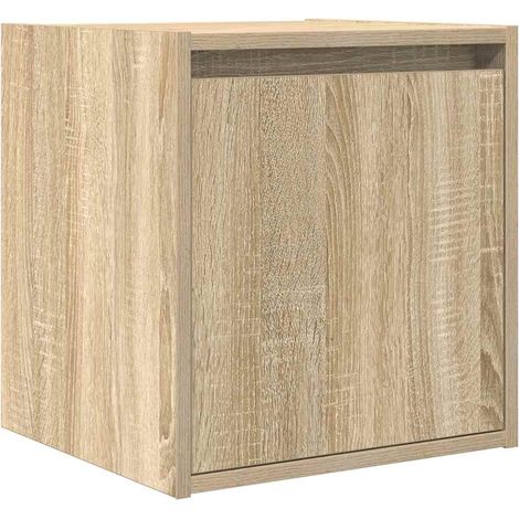Maison Exclusive - Wand-Nachttisch Sonoma-Eiche 38x34x40 cm