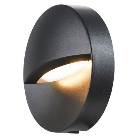 Encastré mural extérieur DOWNUNDER OUT rond gris LED 45W 3000/4000K - SLV - 1002868 (1/3)