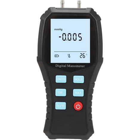 Manomètre numérique portable pour HVAC, mesureur de pression d'air et de gaz, jauge pour climatisation et ventilation, instrument de contrôle précis. (1/5)
