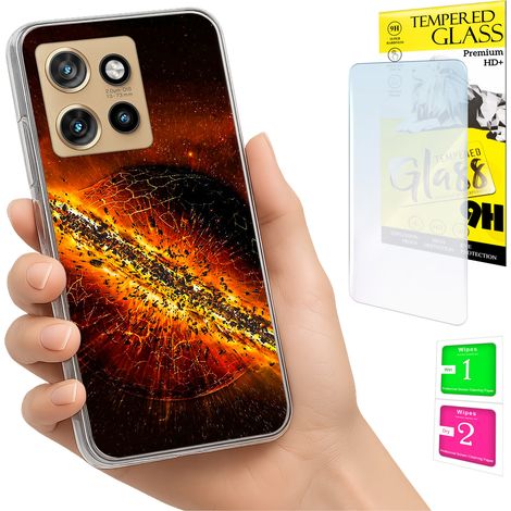 Funda para Motorola Edge 50 Neo con cubierta trasera y cristal 9H. (1/5)