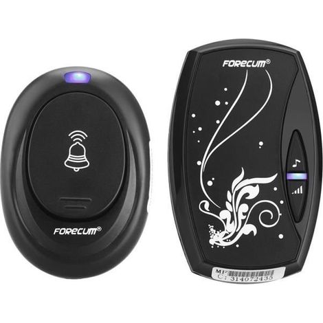 forecum etanche enfichable Sonnette carillon de porte sans fil -sonnette intelligent avec 36 melodies
