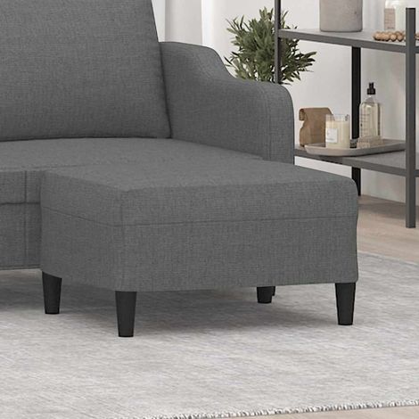 vidaXL Repose-pied Gris foncé 70x55x41 cm Tissu (1/5)