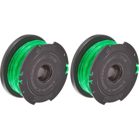 Bobine de Rechange pour Coupe-Bordures, Bobine Reflex Plus, 6 m de Fil en Nylon Vert et Résistant, Fil de ⌀2 mm, A6482-XJ (Lot de 2) (1/5)