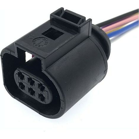 Compatible avec le faisceau de câblage du corps de papillon des Volkswagen Passat B5, Bora, Lingyu, Sagitar, Lavida et Jetta : fiche, connecteur et prise -- JB1376-6P