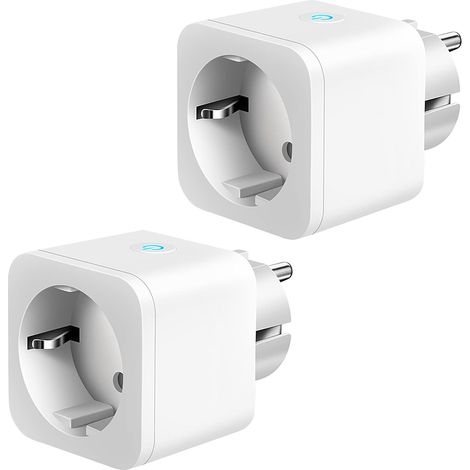 ZOLGINAH Prise Connectée WiFi, Prise Intelligente 16A, Compatible avec Alexa Google Home, avec Contrôle Vocal, Prise de Courant Contrôle à Distance via APP, Minuteur Prise avec Fonction Minuterie (2 p (1/5)