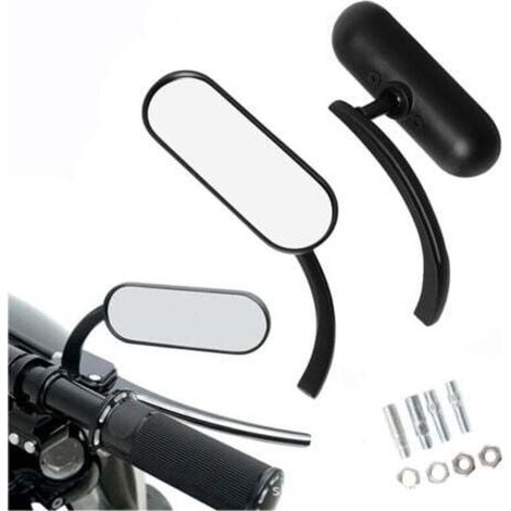 Rétroviseurs de moto Rétroviseurs de conversion de moto de style classique Harley (Noir) (1/4)