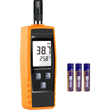 Termómetro higrómetro digital de bolsillo con retroiluminación para exteriores, hogar, industria y agricultura. (1/5)