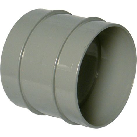 FloPlast Grey Solvent Weld Soil Double Socket Fitting