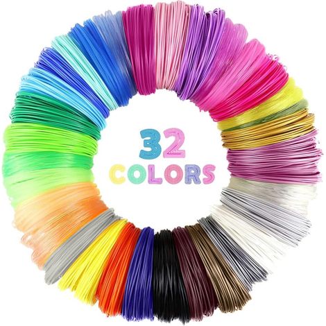 3D Stift Filament PLA, 1,75mm, 32 Couleurs Filament Stylo 3D, Chef 160M (1/5)