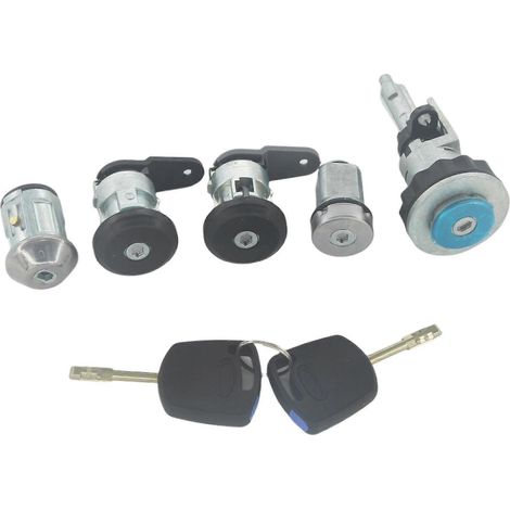 Cylindre de verrouillage arrière avec 2 clés, Al180 98fu A22050 Cdpm pour Ford Fiesta Street Trap 99-02 (1/5)