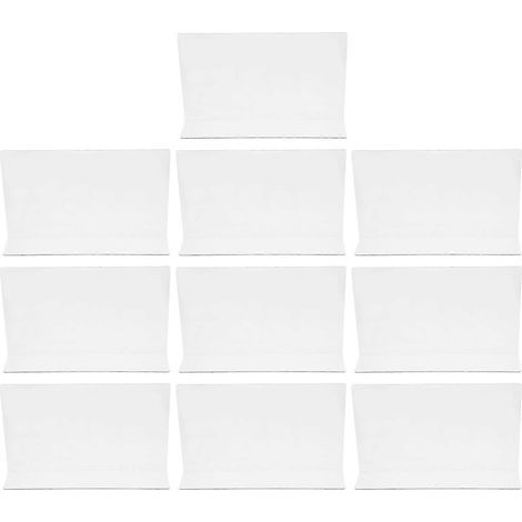 10 séparateurs latéraux d'étagères en plastique pour supermarché-20.00X6.00X4.00CM-Transparent color (1/4)
