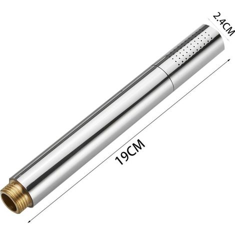 Pommeau De Douche - Laiton H59 - 48 Jets Haute Pression - Anti-calcaire Silicone - Raccord G1/2" - Chromé - 1 Pièce (1/4)