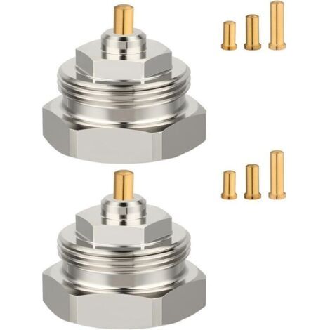 Lot de 2 adaptateurs de radiateur M30 x 1,0 vers M30 x 1,5 pour valves Oventrop 1011445 - Robinet thermostatique à filetage fin pour thermostat/vanne de chauffage (1/5)