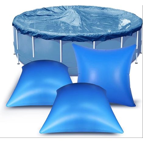 Coussin Piscine Hivernage Carré 4×4ft, Flotteur Hivernage Piscine, Coussin Gonflable Hiver, Ballon Hivernage Piscine Hors Sol, Accessoires Piscine Bache Oreiller Piscine Antigel (1/5)