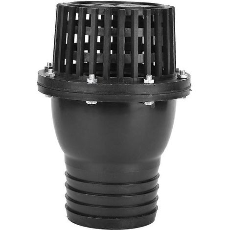Filiyano-Clapet anti-retour plat en PVC noir basse pression pour pompe à eau (4 pouces) (1/3)