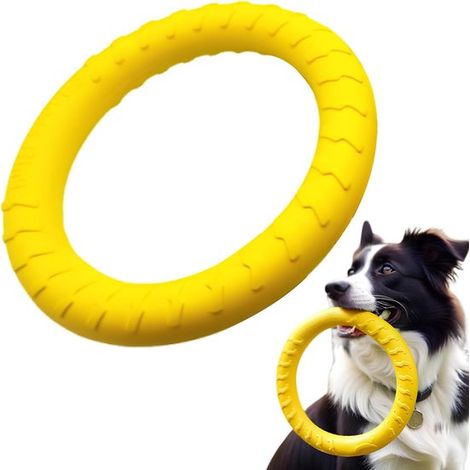 unidad de juguete volador para perros al aire libre, disco flotante, para lanzar, recoger, nadar y como juguete flotante en el agua (29 cm) (1/4)