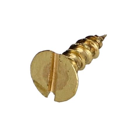 VBA Vis bois agglo Tête fraisée Fendue 3.5X12 Laiton-1 pièce (1/4)