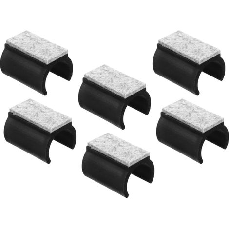 Patins de protection pour pieds chaise 6 pièces en feutre et plastique (1/5)