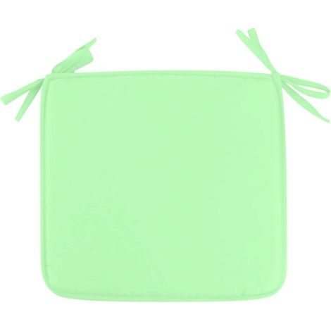 Coussins de chaise d'extérieur pour salle à manger, carrés de 40 x 40 cm, avec sangles, pour tabourets de bar, jardin et terrasse. (1/5)