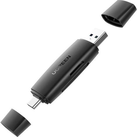 Lecteur de Carte SD USB C - UGREEN - Adaptateur USB 3.0 - Transfert 5 Gbps - Supporte 512 Go - Noir-Ywey (1/5)